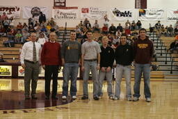 Basketball halftime presentation.