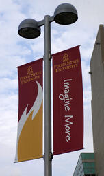 Campus banners.