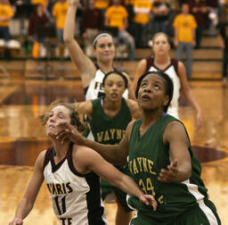 Womens basketball v. Wayne State University.