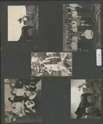 Ethel Whybrew photo album page.