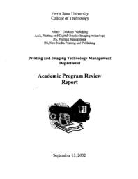 Printing and Image Technology Academic Program Review report.
