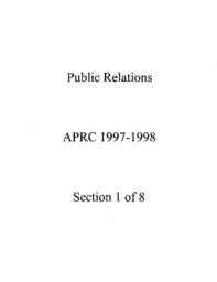Public Relations Academic Program Review report.