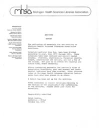 Archivist. Annual report. 1981