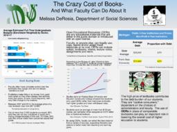 The Crazy Cost of Books; And What Faculty Can Do About It