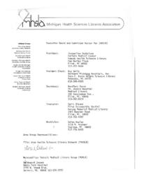 Executive Board Membership List. 1982-1983