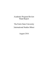 International Studies Academic Program Review report.
