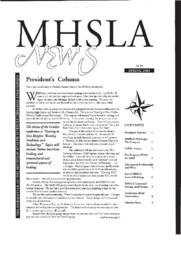 MHSLA news, No. 66, Spring 2001