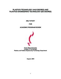Plastics Engineering Academic Program Review report.