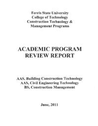 Construction Technology Academic Program Review report.
