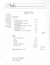 Financial report. June 1, 1989-September 13, 1989.