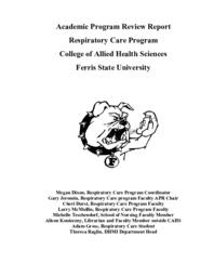Respiratory Care Academic Program Review report.