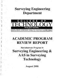 Surveying Academic Program Review report.