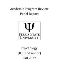 Psychology Academic Program Review report.