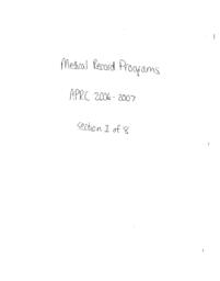 Medical Records Academic Program Review report.