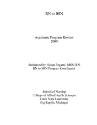 RN to BSN  Nursing Program Academic Program Review Report.