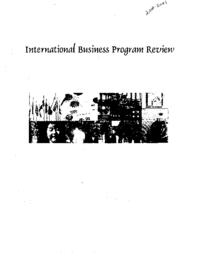 International Business Program Academic Program Review report.