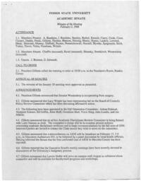 Minutes of the Academic Senate. 2 February 1988