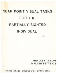 Near Point Visual Tasks For The Partially Sighted Individual.