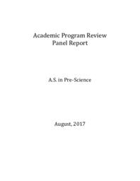 Pre-Science Academic Program Review report.