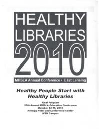 2010 Official MHSLA Conference Program.