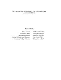 Multicultural Relations in the United States: Academic Minor  Academic Program Review Report