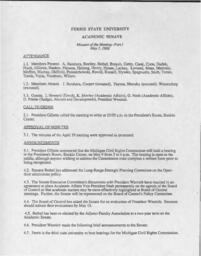 Minutes of the Academic Senate. 3 May 1988.