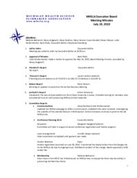 2022/07/19 MHSLA Board Meeting Minutes