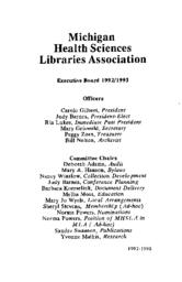1992-1993 MHSLA Membership Directory