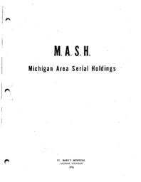 1976 MASH - Michigan Area Serial Holdings