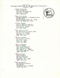1989 MACHIS Membership List