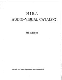 1985 HIRA Audiovisual Catalog