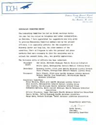 1982 Nominating Committee Report