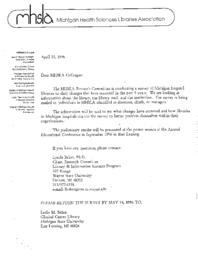 1996 MHSLA Research Committee Survey