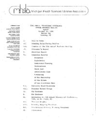 1985/10/18 MHSLA Annual Business Meeting Minutes