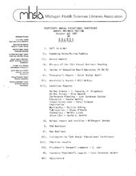 1987/10/14 MHSLA Annual Business Meeting Minutes