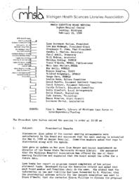 1988 MHSLA Board Meeting Minutes