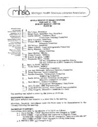 1992 MHSLA Board Meeting Minutes