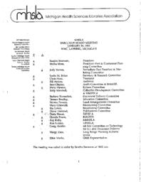 1995 MHSLA Board Meeting Minutes