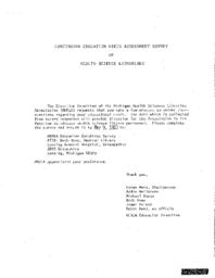 1980 MHSLA CE Needs Assessment Survey