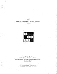 1987 MHSLA Survey of Hospital Libraries